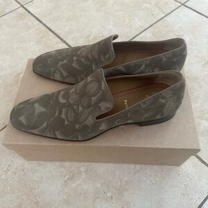 Men's Gray Patterned Loafers